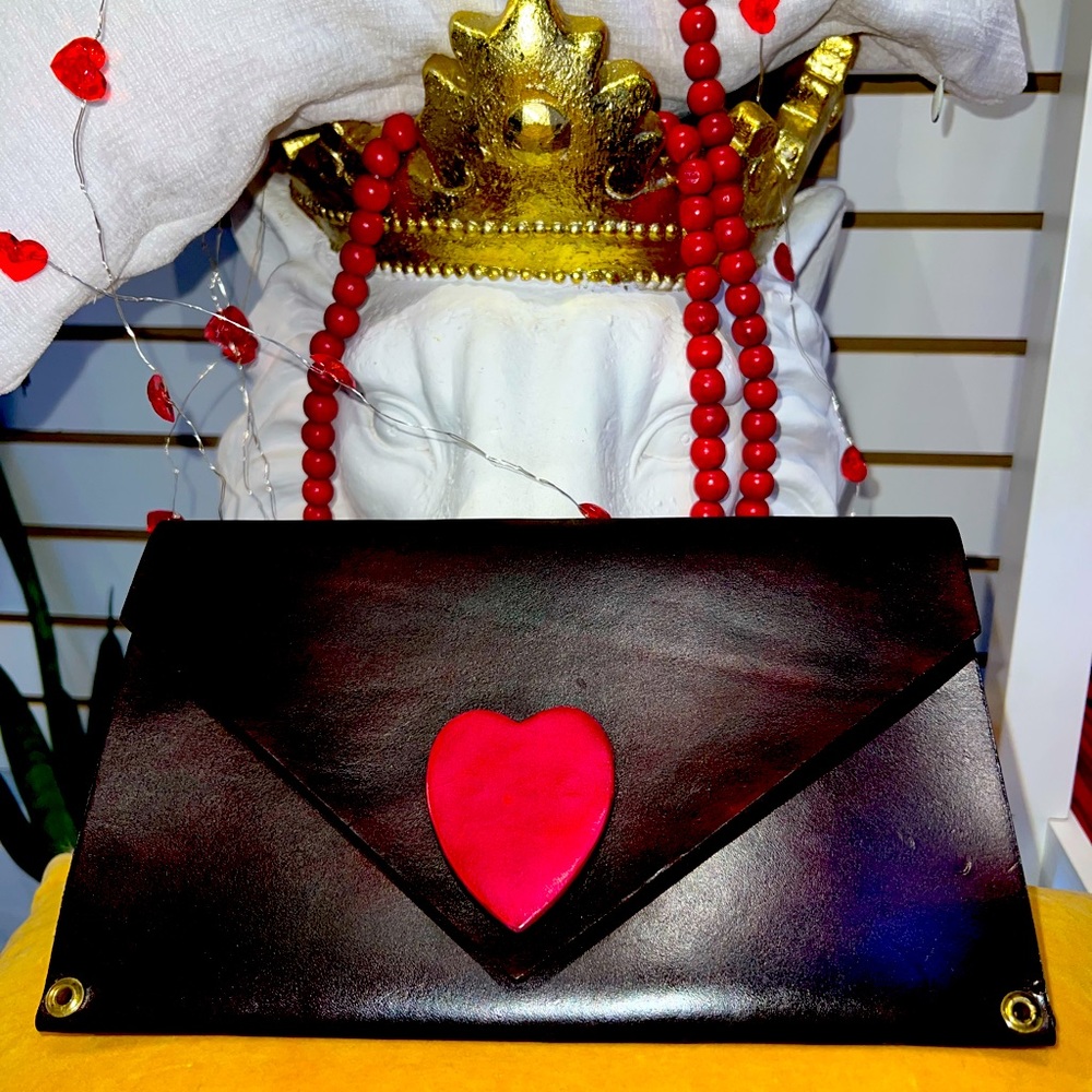 InitiallyC HeartBeat Envelope Clutch - all Leather available in 6 colors